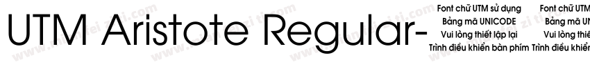 UTM Aristote Regular字体转换
